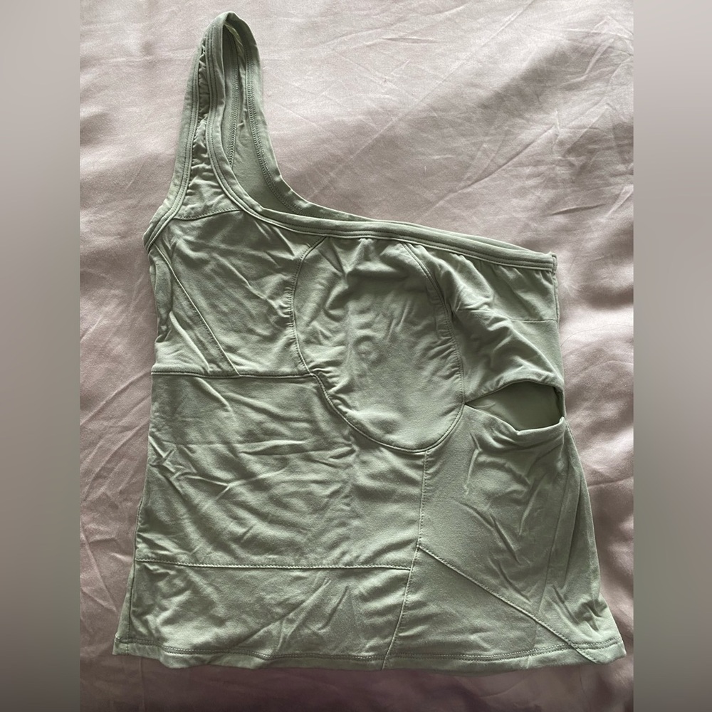 THE LINE BY K SHAE TOP IN LIGHT MINT GREEN, SIZE SMALL